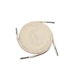 【数量限定】120㎝ 140㎝160㎝ シルバー ゴールド 靴ひも メタルチップ アグレット 平紐 ベージュ セイル フラットシューレース シューレース】クリーム ヴィンテージ 厚め 【スニーカー