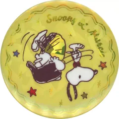 【中古】バッジ・ビンズ スヌーピー＆マーシー 「PEANUTS(SNOOPY) 75years シークレットホログラム缶バッジ」