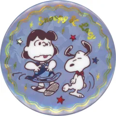 【中古】バッジ・ビンズ スヌーピー＆ルーシー 「PEANUTS(SNOOPY) 75years シークレットホログラム缶バッジ」