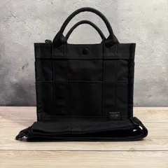 ✨PORTER SMOKY スモーキー 2WAY トートバッグ S ショルダー付き 極美品 使用感ごく少 新品級 ブラック 黒 ハンドバッグ ユニセックス 人気モデル✨