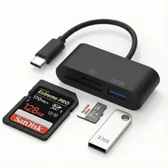 Type-Cカードリーダー SD TF USBハブ OTG ka10000a091のサムネイル