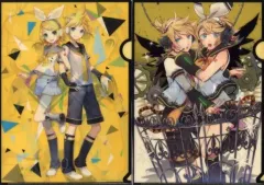 【中古】クリアファイル 鏡音リン・レン 10周年記念 A4クリアファイルセット(2枚組) 「鏡音リン・鏡音レン 10th Anniversary×nicocafe」