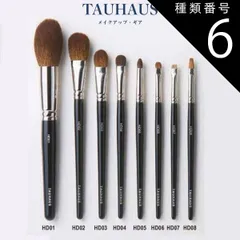 種類6：HD06 アイラインブラシ ルーツシリーズ・オリジナルブラシ 熊野筆ブラシ (カット 毛払い 美容師 美容室 サロン 高級 最高級 プレゼント 化粧筆)