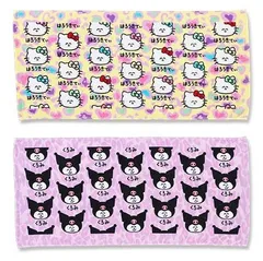 オクタニコーポレーション　おえかきさん　ハローキティふぇいす ハートレオパード マルチ　くろみふぇいす　レオパードパープル