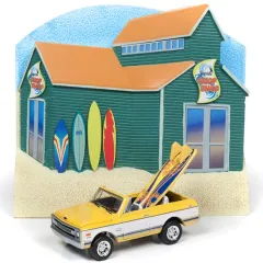 【中古】ミニカー 1/64 Surf Shop Facade Diorama - 1970 Chevrolet Blazer 「Johnny Lightning Dioramas 2019 Release 2」 [JLDR005]