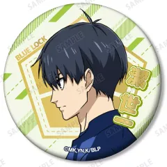 【中古】バッジ・ビンズ 潔世一 「ブルーロック トレーディングジュエリーマット缶バッジ」