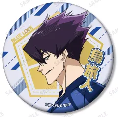 【中古】バッジ・ビンズ 烏旅人 「ブルーロック トレーディングジュエリーマット缶バッジ」