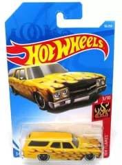 【中古】ミニカー 1/64 ’70 CHEVELLE SS WAGON(イエロー×ブラック×オレンジ) 「Hot Wheels HW FLAMES」 [FYC38]
