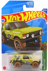 【中古】ミニカー 1/64 RANGE ROVER CLASSIC(イエロー×ホワイト×ブラウン) 「Hot Wheels MUD STUDS」 [HCX52]
