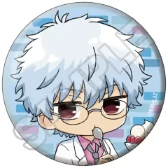 【中古】バッジ・ビンズ 坂田銀八 「3年Z組銀八先生 ぷち窓 グリッター缶バッジ」