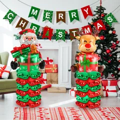 クリスマス 飾り 15点セット クリスマス バルーン ガーランド 装飾 風船 大きい パーティーグッズ デコレーション 玄関 店舗ディスプレイ イベント
