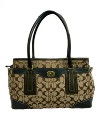 コーチ トートバッグ ハンドバッグ ハンプトンズ キャリーオール シグネチャー 11063 レディース COACH