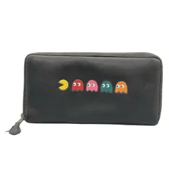 COACH(コーチ) 長財布 パックマン アコーディオン ジップアラウンド F55736 黒×マルチ レザー