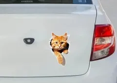 ♡ステッカー 猫 ねこ ネコ 可愛い 車 装飾 猫好き 面白い 動物  4