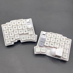 pixi43 フルセット 17mmピッチ 無線 トラックボール付きキーボー