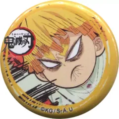 【中古】バッジ・ピンズ 我妻善逸(怒り) 「鬼滅の刃 キャラクター絵巻カフェ in ufotable Cafe 第四期 ゆる顔缶バッジ 我妻善逸＆宇髄天元＆甘露寺蜜璃ver.」