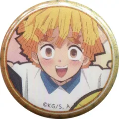 【中古】バッジ・ピンズ 我妻善逸(笑顔) 「鬼滅の刃 中高一貫!!キメツ学園物語 ～鬼滅の宴=特別編～ キメツ学園カフェ くじ引き32mm缶バッジ」