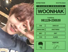 【中古】コレクションカード(男性) BOYNEXTDOOR/ウナク(WOONHAK)/CD「No Genre」(Board Game ver.)トレーラーフィルムフォトカード