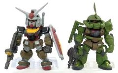 [중고] 식완 트레이딩 피규어 RX-78-2 건담 & MS-06 자쿠 건담 컨버지 SP 리얼 타입 [FW GUNDAM CONVERGE] 기동전사 건담전 한정