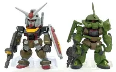 【中古】食玩 トレーディングフィギュア RX-78-2 ガンダム＆MS-06 ザク ガンダムコンバージSPリアルタイプ 「FW GUNDAM CONVERGE」 機動戦士ガンダム展限定