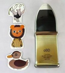 [중고] 스티커 스티커 (캐릭터) 알리퀴 씨 & 레오폰 씨 & 카모 씨 포탄형 캔 케이스 & 스티커 [이치 반 쿠지 걸즈 & 팬처 ~ 우승에의 궤적입니다 ~] G상