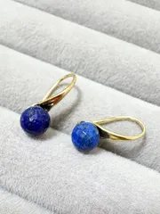 ラピスラズリ AA++ 6mm ラウンドカット ピアス