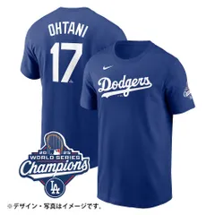 【予約商品】NIKE ドジャース 大谷翔平 ワールドシリーズ 2025 優勝 ネームアンドナンバー 背番号 Tシャツ ブルー※お届け予定時期ご確認の上ご購入をお願いします