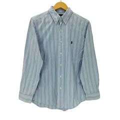 ラルフローレン RALPH LAUREN CLASSIC FIT ポニー 刺繍 ボタンダウン L/S ストライプ シャツ メンズ 表記無 