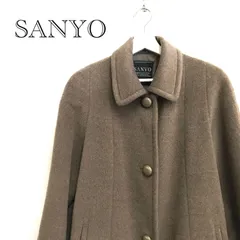 SANYO サンヨー ウールコート ロングコート 9AR ブラウン レディース ファッションのサムネイル