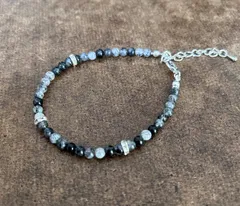 ブラックルチルクォーツ　ブレスレット　天然石