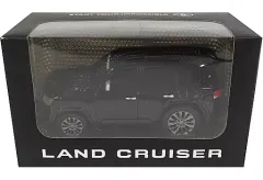 【中古】ミニカー トヨタ ランドクルーザー(ブラック) カラーサンプル用ディスプレイモデル プルバックカー
