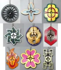 【中古】キーホルダー 全9種セット 「3Dファイルシリーズ 鬼滅の刃 日輪刀傘マーカーマスコット 参ノ型」