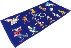 【中古】タオル・手ぬぐい 集合(ネイビー) ディズニー創立100周年記念バスタオル 「ディズニー」 読売新聞 プレゼントキャンペーン 当選品