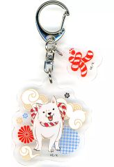 [중고]키홀더 시로 [귀등의 냉철 in eeo Store 이케부쿠로 본점 파트 첨부 아크릴 키홀더 01/(공식 일러스트)]
