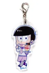 【中古】キーホルダー・マスコット(キャラクター) [単品] 松野トド松 アクリルファスナーチャーム 「おそ松さん×animatecafe アクリルファスナーチャーム6つ子セット」