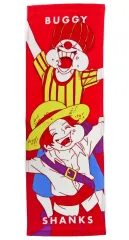 【中古】タオル・手ぬぐい バギー＆シャンクス ロングタオル 「一番くじ ワンピース 新たな夜明け」 G賞