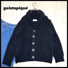 ジョエル・ロブション ジェラートピケ コラボ 'ジェラート'カーディガン M 黒