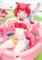 [중고] 클리어 포스터 A4 클리어 포스터 아카미 카루비 (노격 사격!) [이치 반 쿠지 가상 YouTuber 아카미 카루비] L 상