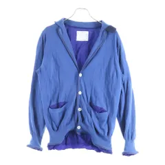 Sacai (サカイ) コットンニット テーラードカーディガン ブルー 13-00396M
