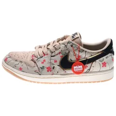 NIKE (ナイキ) ×RUI HACIMURA AIR JORDAN 1 RETRO LOW OG HV8293-100 エアジョーダン1 八村 塁 ローカットスニーカー US8.5/26.5cm ベージュ