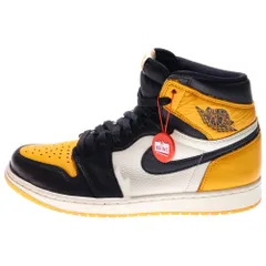 NIKE (ナイキ) Air Jordan 1 Retro High OG Taxi 555088-711 エアジョーダン 1 レトロ タクシー ハイカットスニーカー シューズ イエロー/ブラック US9.5/27.5cm