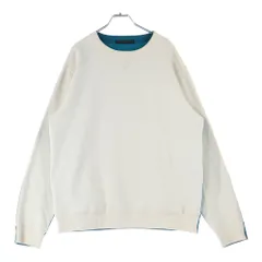 SOPHNET. (ソフネット) 23SS SWITCHING COLOR CREWNECK SWEAT スイッチング カラー クルーネックスウェットトレーナー ホワイト/グリーン SOPH-230060