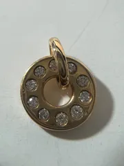 【 K18 / ネックレストップ】ダイヤ0.12ct  1.11gレディースアクセサリー