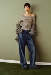 ザラ デニム アニマル プリント