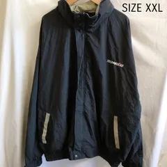 【2XL】海外古着 チャンピオン　Champion　ブラック　黒　ナイロンジャケット