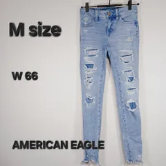 ​【海外古着】👖⚡ AMERICAN EAGLE アメリカンイーグル ダメージデニム スキニー クラッシュデニム