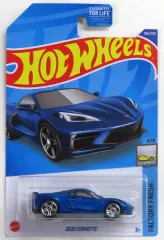 【中古】ミニカー 1/64 2020 CORVETTE(ブルー) 「Hot Wheels FACTORY FRESH」 [HCW39]