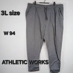 【海外古着】​🏃‍♂️ 3XL ATHLETIC WORKS DriWorks スウェットパンツ グレー 速乾 大きいサイズ