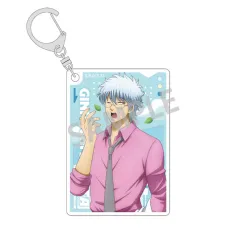 【中古】キーホルダー 坂田銀八 アクリルキーホルダー 登校風景 「3年Z組銀八先生」