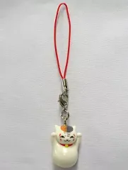 【中古】ストラップ(キャラクター) 威嚇「夏目友人帳」ニャンコ先生ストラップ